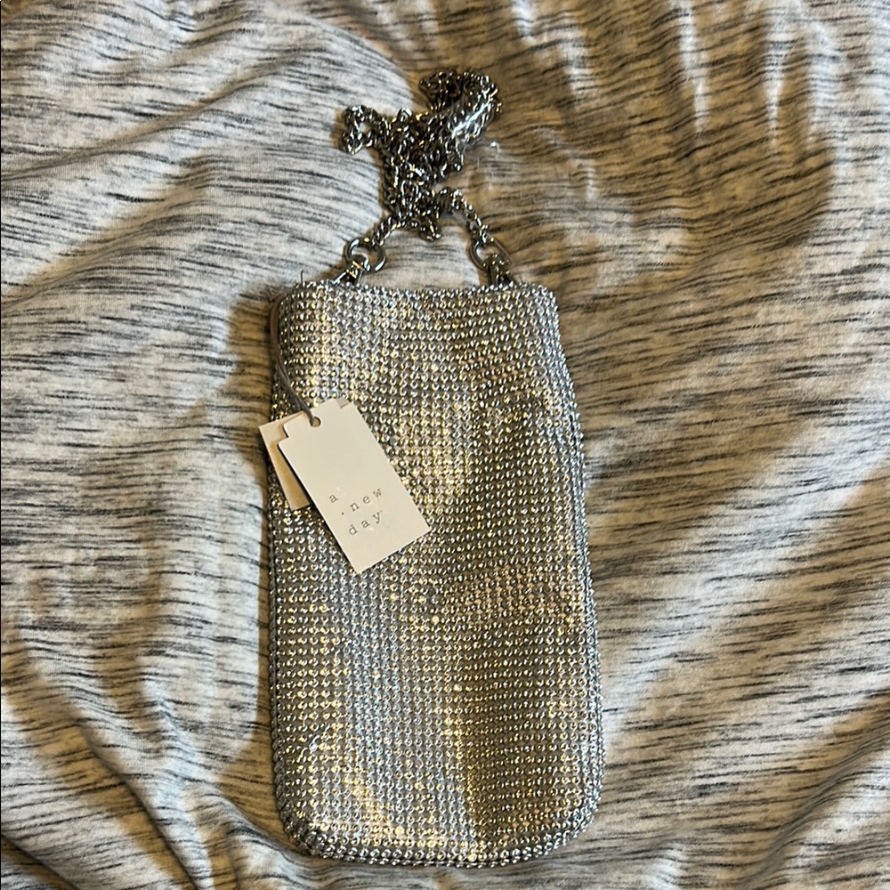 Silver Chainmail Crossbody Bag